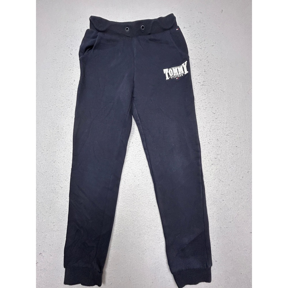 Tommy Hilfiger Sweatpants Fleece Cotton Navy Blue Size 10 Kids Boys
